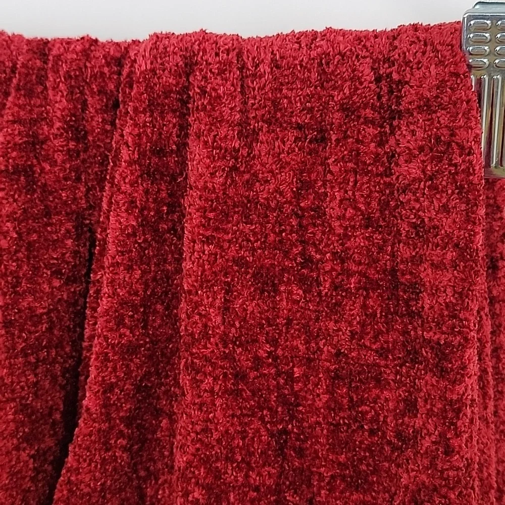 Pier 1 imports Chenille throw blanket red
